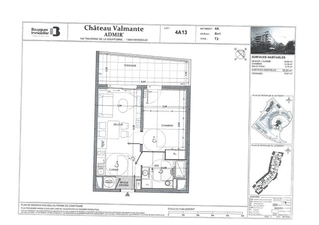 Appartement T2 à louer - 2 pièces - 36.93 m2 - MARSEILLE - 13009 - PROVENCE-ALPES-COTE-D-AZUR - Century 21 Immo-Conseil