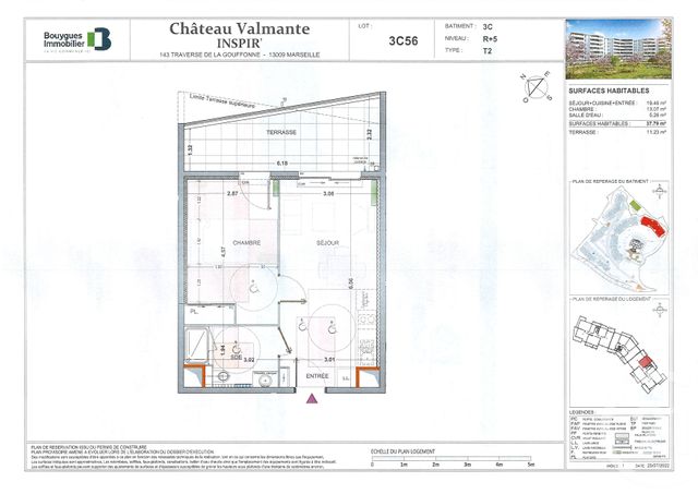 Appartement T2 à louer - 2 pièces - 37.79 m2 - MARSEILLE - 13009 - PROVENCE-ALPES-COTE-D-AZUR - Century 21 Immo-Conseil